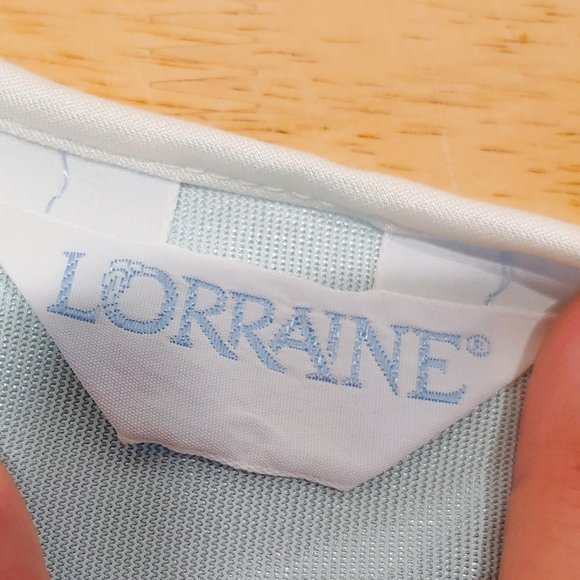 Vintage 70s OS Disco Shiny Robe Dress Blue AS-IS - Picture 13 of 14